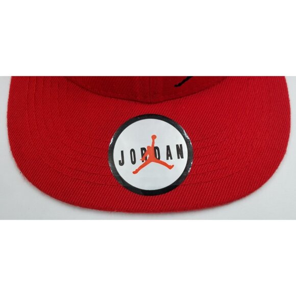 Air Jordan True Jumpman Flight NBA Red 100% Wool Adjustable Snapback Hat Cap - Picture 13 of 14